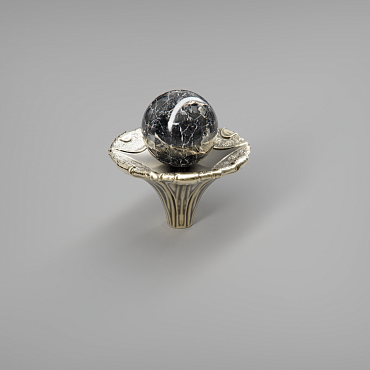 Ручка кнопка с камнем "Космос" - изображение 2